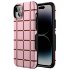 Uptown Gridlock | Pink Checkerboard Case