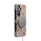 Untamed | Brown & Blue Zebra Case