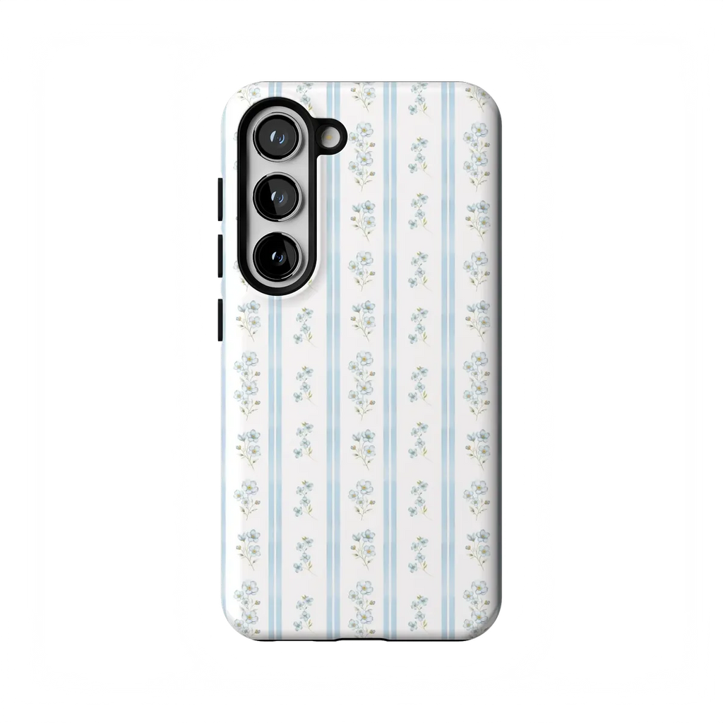 Cottage Stripe | Blue Floral Case
