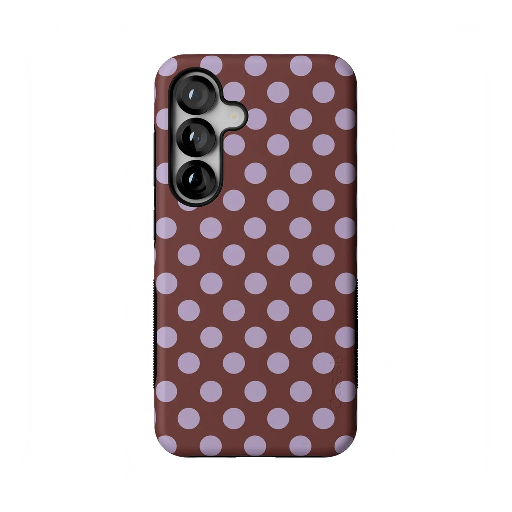 Spotted in SoHo | Burgundy Polka Dot Case