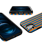 Go New York | Blue & Orange Stripes Case