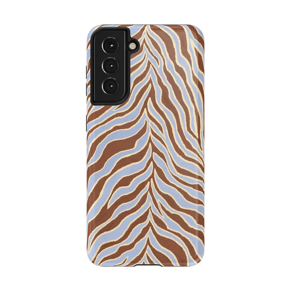 Untamed | Brown & Blue Zebra Case