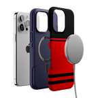 Storm Warning | Black & Red Stripes Case