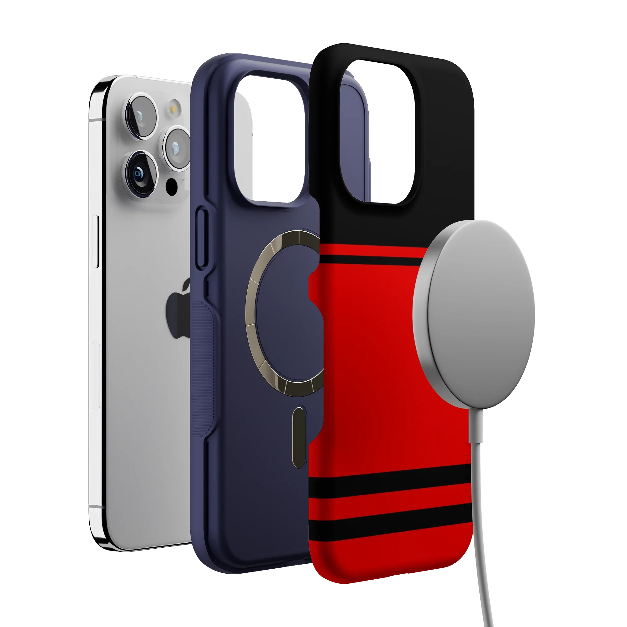 Storm Warning | Black & Red Stripes Case