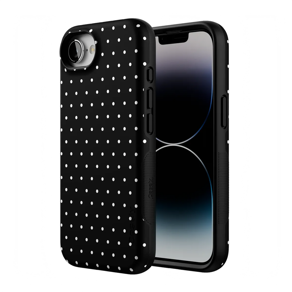 On the Dot | White Polka Dot Case