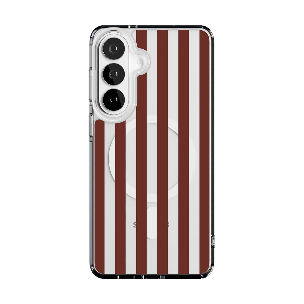 Sunday in Brooklyn | Burgundy Stripes Case