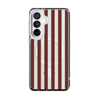 Sunday in Brooklyn | Burgundy Stripes Case
