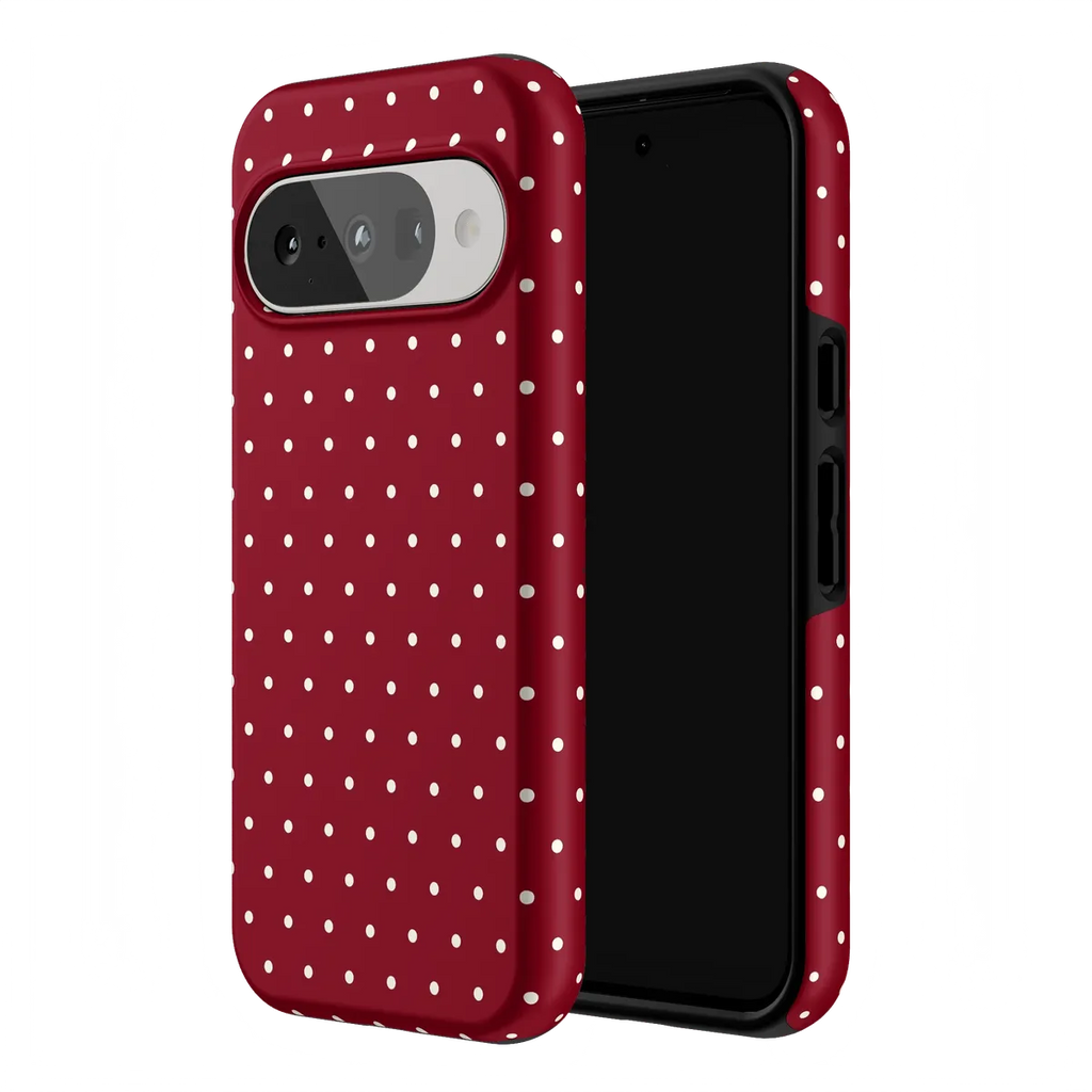 On the Dot | Maroon Polka Dot Case