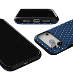 On the Dot | Navy Polka Dot Case