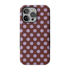 Spotted in SoHo | Burgundy Polka Dot Case
