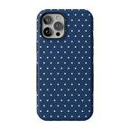 On the Dot | Navy Polka Dot Case