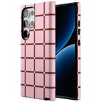 Uptown Gridlock | Pink Checkerboard Case