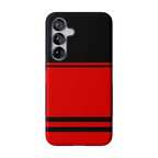 Storm Warning | Black & Red Stripes Case