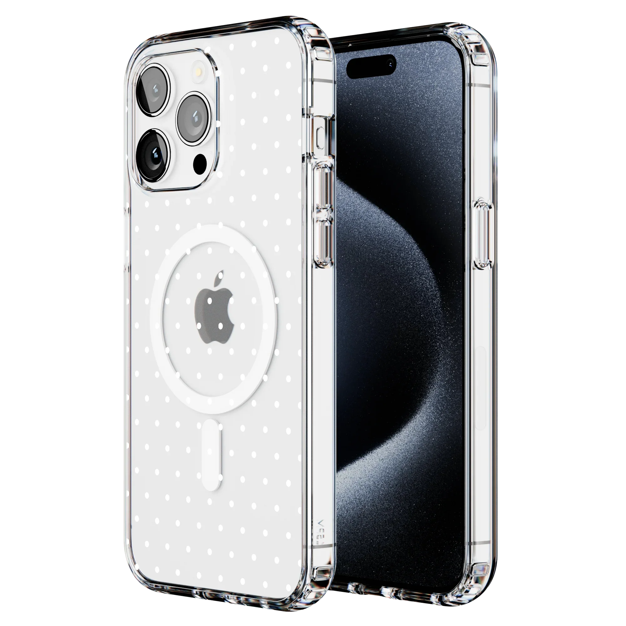 On the Dot | White Polka Dot Case