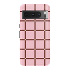 Uptown Gridlock | Pink Checkerboard Case