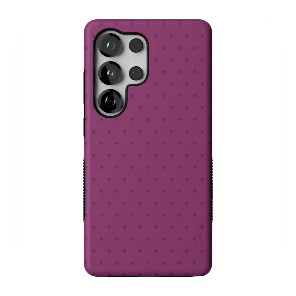 On the Dot | Plum Polka Dot Case
