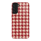Scarlet Stitch | Red Houndstooth Case