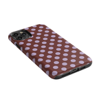 Spotted in SoHo | Burgundy Polka Dot Case