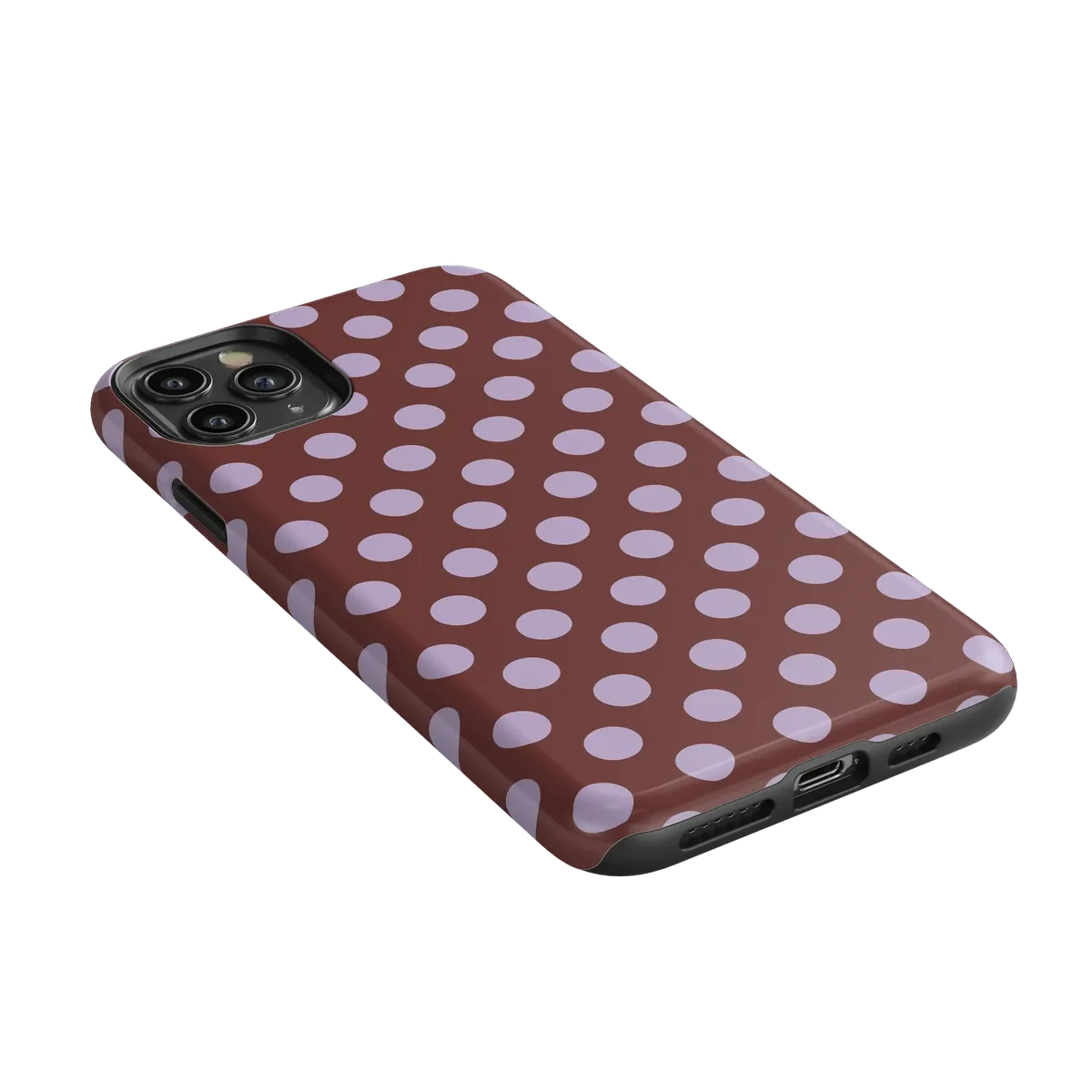 Spotted in SoHo | Burgundy Polka Dot Case
