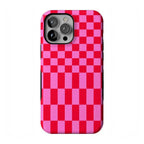 Vibe Check | Pink Checkerboard Case