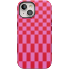 Vibe Check | Pink Checkerboard Case