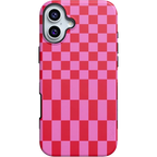 Vibe Check | Pink Checkerboard Case