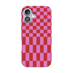 Vibe Check | Pink Checkerboard Case