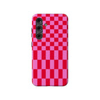 Vibe Check | Pink Checkerboard Case