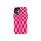Vibe Check | Pink Checkerboard Case