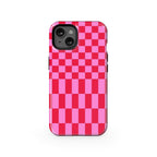 Vibe Check | Pink Checkerboard Case