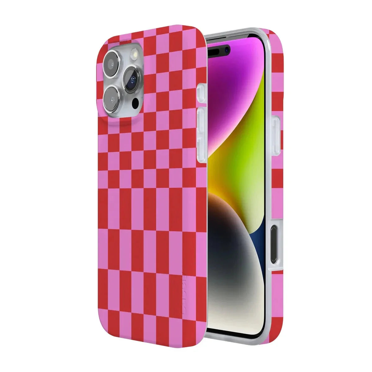 Vibe Check | Pink Checkerboard Case