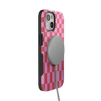 Vibe Check | Pink Checkerboard Case