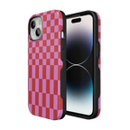 Vibe Check | Pink Checkerboard Case