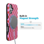 Vibe Check | Pink Checkerboard Case