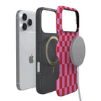 Vibe Check | Pink Checkerboard Case