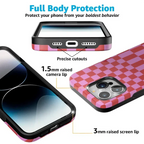 Vibe Check | Pink Checkerboard Case