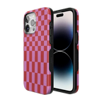 Vibe Check | Pink Checkerboard Case