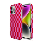 Vibe Check | Pink Checkerboard Case
