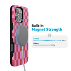 Vibe Check | Pink Checkerboard Case