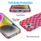 Vibe Check | Pink Checkerboard Case