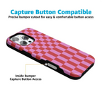 Vibe Check | Pink Checkerboard Case