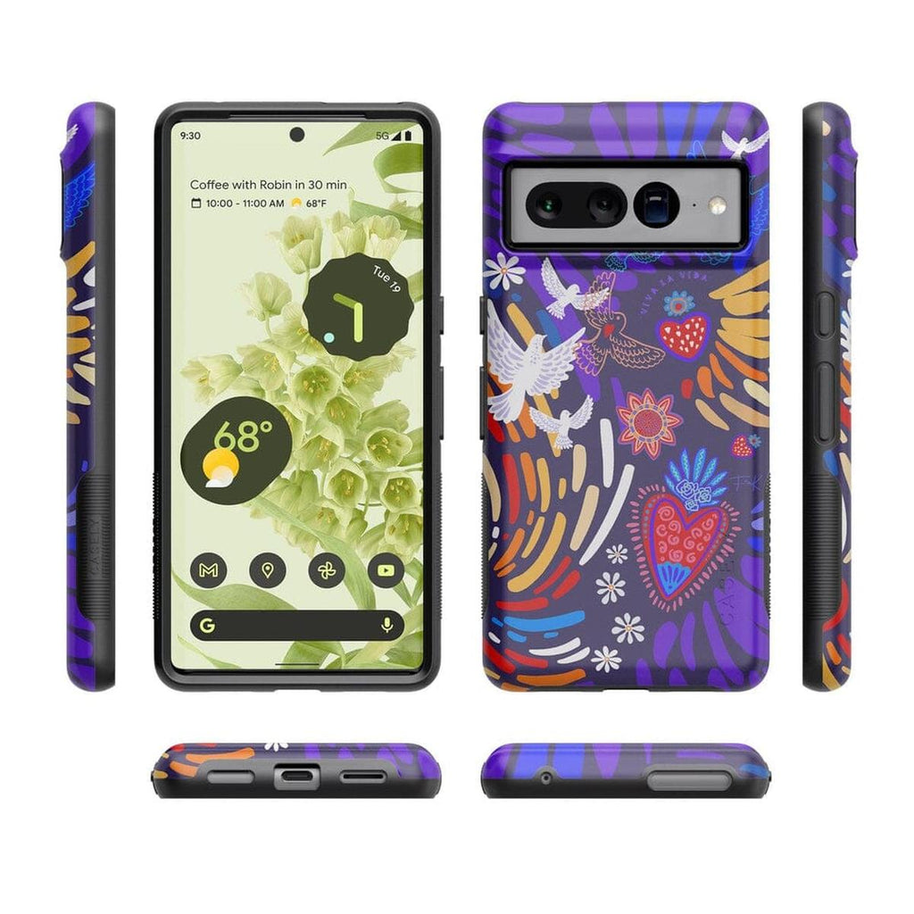 Viva La Vida | Frida Kahlo Collage Floral Google Pixel Case