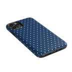 On the Dot | Navy Polka Dot Case