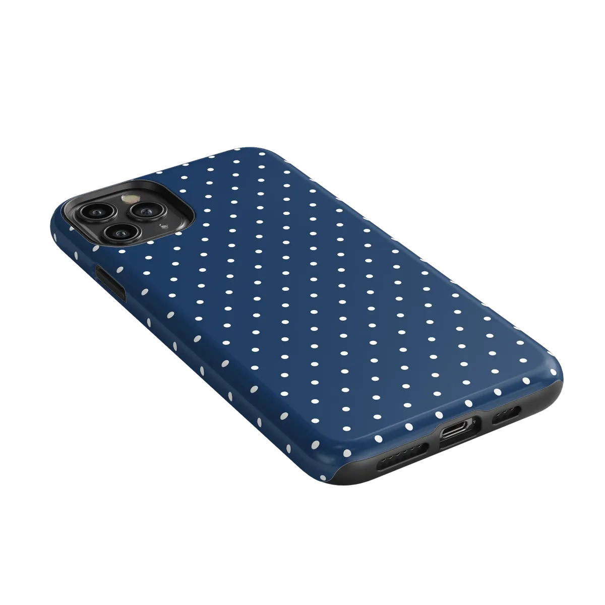On the Dot | Navy Polka Dot Case