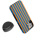 Go New York | Blue & Orange Stripes Case