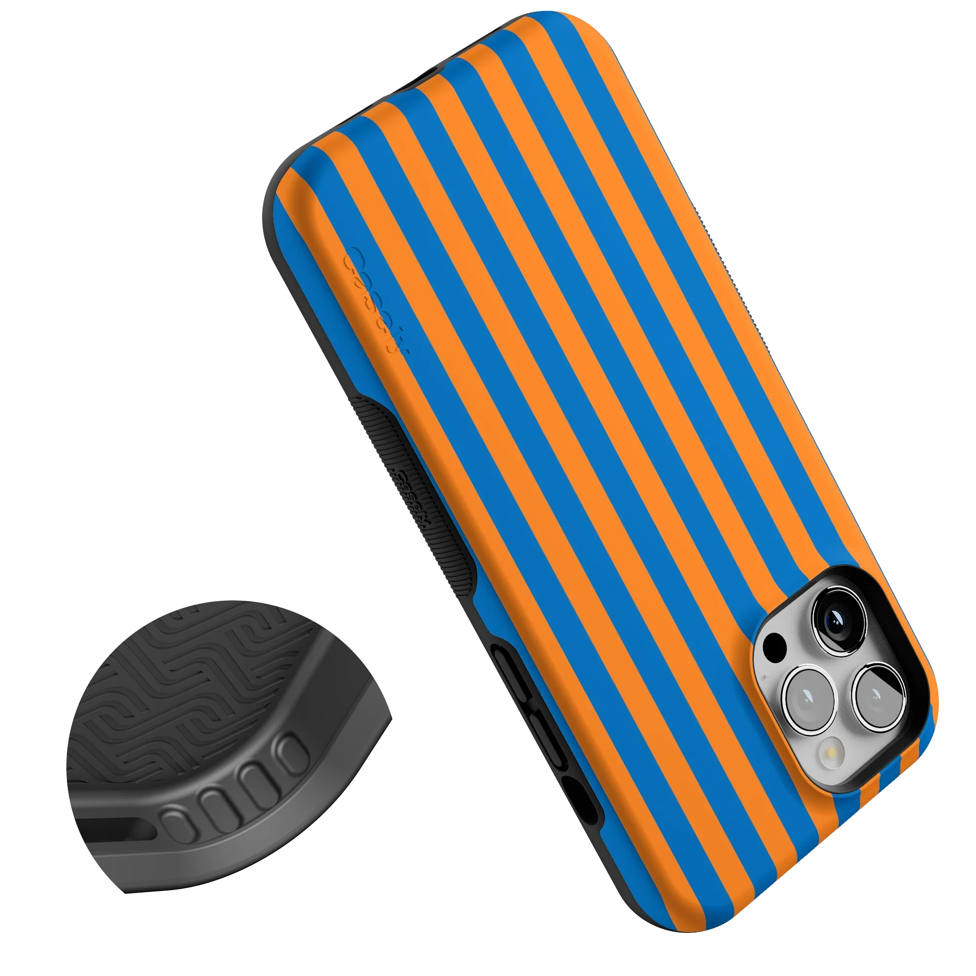 Go New York | Blue & Orange Stripes Case