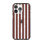 Sunday in Brooklyn | Burgundy Stripes Case