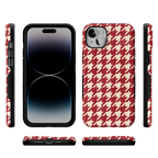 Scarlet Stitch | Red Houndstooth Case