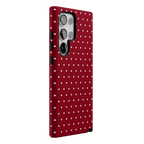On the Dot | Maroon Polka Dot Case