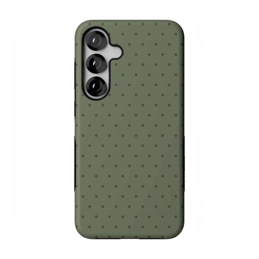 On the Dot | Olive Green Polka Dot Case